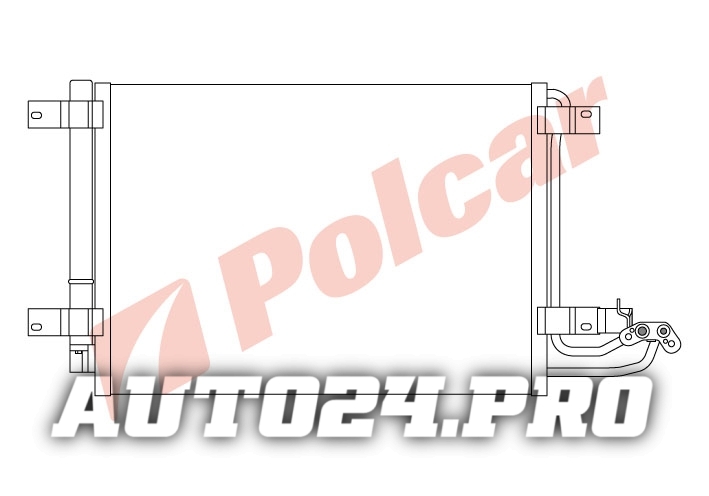 1331K8C1 AUDI/SEAT/SKODA/VW  РАДИАТОР КОНДИЦИОНЕРА   VW5209