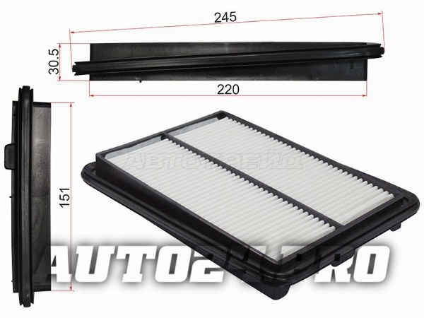 Фильтр воздушный NISSAN X-TRAIL T32 14-/QASHQAI 14-