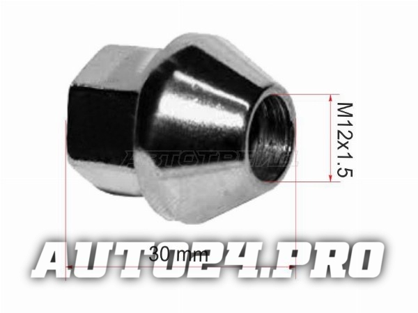 Гайка колесная FORD FOCUS 08-/FIESTA 03-/C-MAX 07-/MONDEO 07-/KUGA 08-12