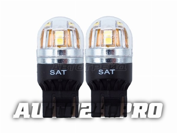 Лампа дополнительного освещения 12V W21/5W 2.8W/0.4W/320LM Canbus LED (Комплект 2 шт.)