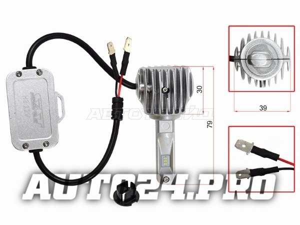 Комплект светодиодных ламп H3 20W/1800LM Canbus LED