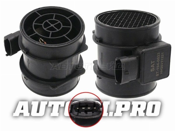 Расходомер воздуха OPEL ASTRA G 98-05/ ASTRA H 04-10/ CORSA C 00-06/ VECTRA B 95-03/ VECTRA C 02-08