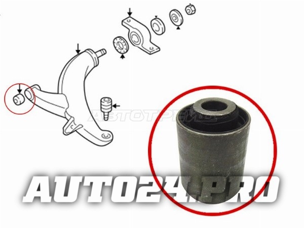 Сайлентблок переднего рычага передний SUBARU FORESTER/IMPREZA/LEGACY 92-03