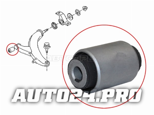 Сайлентблок переднего рычага передний SUBARU FORESTER 01-07/IMPREZA 00-07