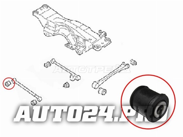 Сайлентблок заднего поперечного рычагаSUBARU IMPREZA 92-07/FORESTER 96-02/LEGACY 93-98