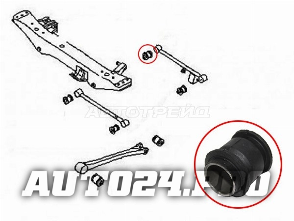 Сайлентблок заднего поперечного рычагаSUBARU IMPREZA 92-07/LEGACY 93-98