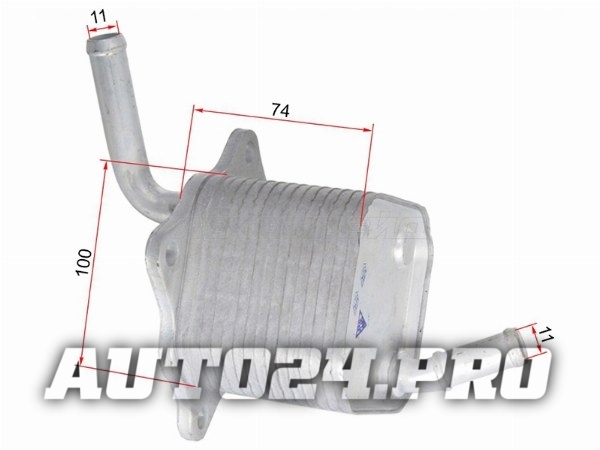 Радиатор масляный TOYOTA FORTUNER 15-/HIACE 19-/HILUX 15-