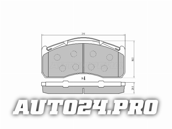 Колодки тормозные зад VOLVO FH1#/FM1#