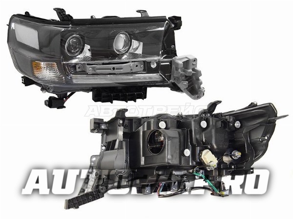 Фара TOYOTA LAND CRUISER 200 15-21 RH LED EXECUTIVE BLACK/WHITE