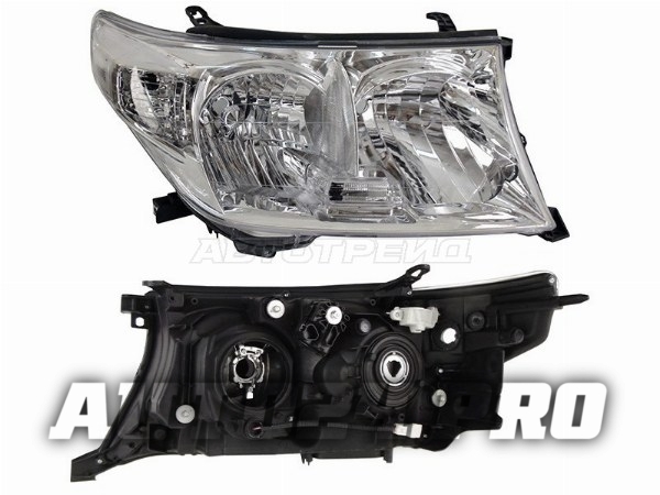 Фара TOYOTA LAND CRUISER 200 07-11 RH под ксенон, с электрокорректором