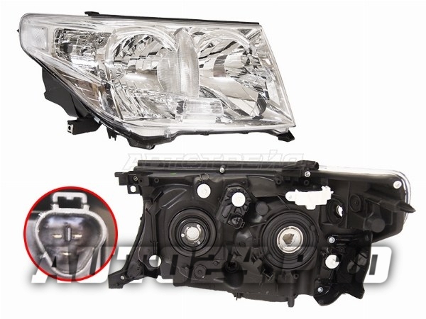 Фара TOYOTA LAND CRUISER 200 07-11 RH галоген, с электрокорректором (Евросвет)