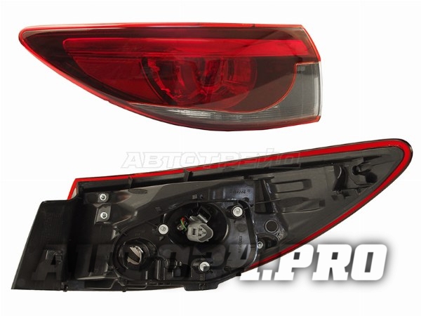 Фонарь задний MAZDA 6/ATENZA 15-17 LH без LED полосы 4D
