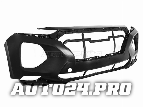 Бампер передний Hyundai Santa Fe 18-21 (С отверстием под крюк)