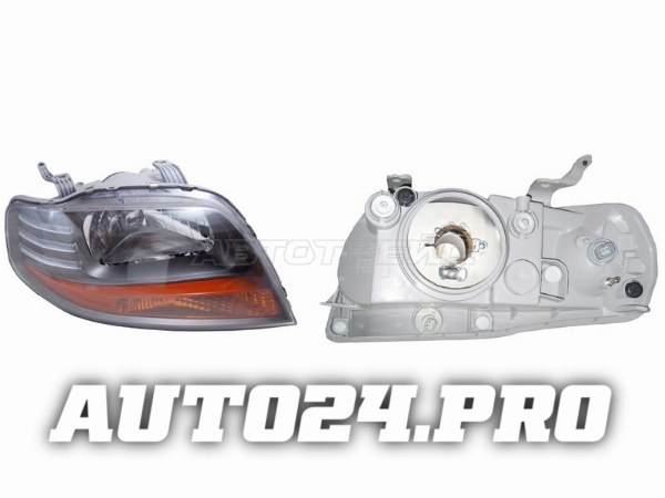 Фара CHEVROLET AVEO T200 03-08 RH 4/5D черная