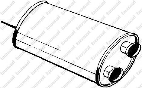 135531 Средний глушитель выхлопных газов