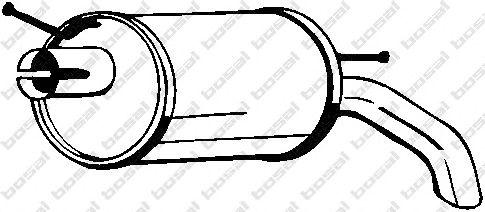 154511 Глушитель выхлопных газов конечный