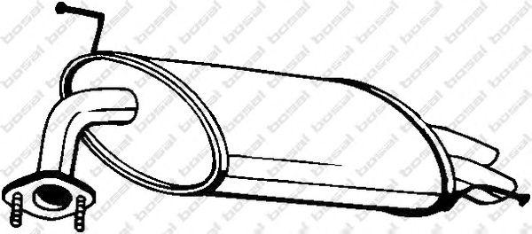 163161 Глушитель выхлопных газов конечный