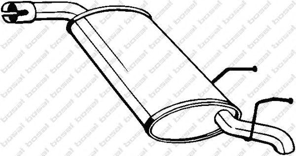 185665 Глушитель выхлопных газов конечный