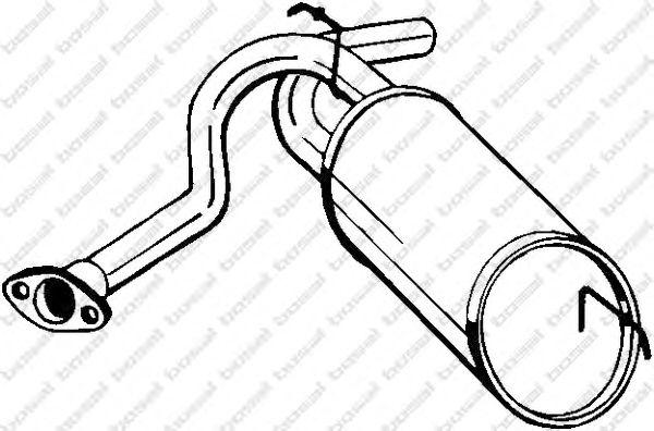 229755 Глушитель выхлопных газов конечный