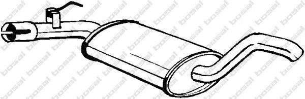 233769 Средний глушитель выхлопных газов