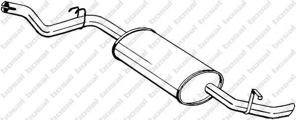 278879 Глушитель выхлопных газов конечный