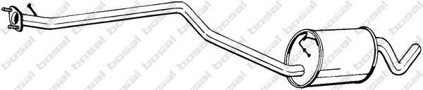 290089 Средний глушитель выхлопных газов