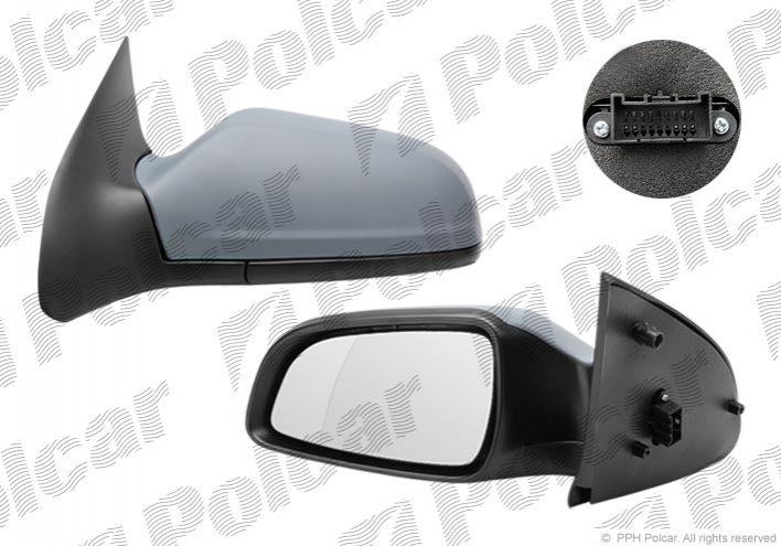 5509528E ASTRA H 04-10 (3ДВ) ЗЕРКАЛО ПРАВОЕ ЭЛЕКТРИКА+ОБОГРЕВ ПОД ПОКРАСКУ
