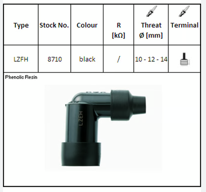 NGK 8710 LZFH наконечник свечи зажигания
