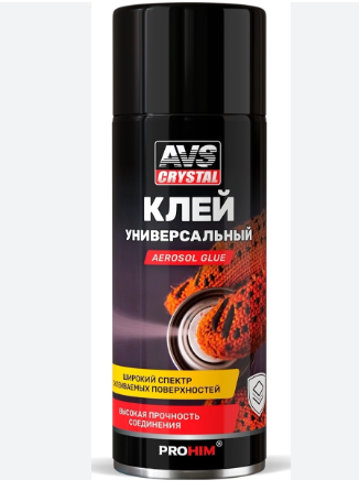 AVS A85287S Клей универсальный (аэрозоль) 520 мл