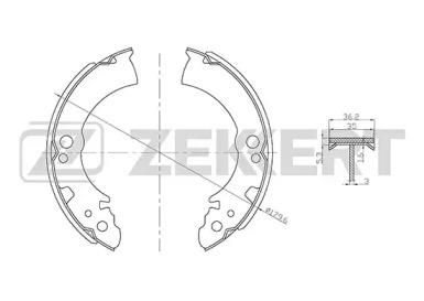 BK-4180 Zekkert для NISSAN 44060L7025