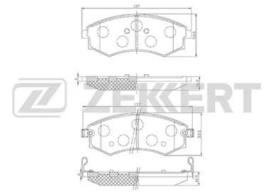 BS-1774 Zekkert для HYUNDAI 5810129A00