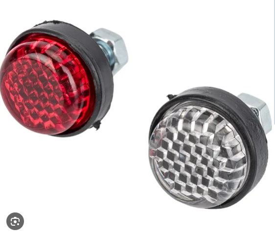 GLAVDOR GL109 Болты крепления номерного знака к-т 4шт красно-белые