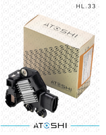 ATOSHI HL33 Регулятор напряжения генератора щетки ACCENT, SOLARIS, VELOSTER, SONATA, I20, I30, IX20, CEED, PRO CEED, RIO, VENGA, K5, 373702E300