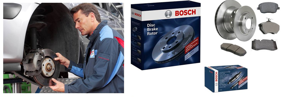 Автомобильные тормозные колодки и диски Бош Bosch