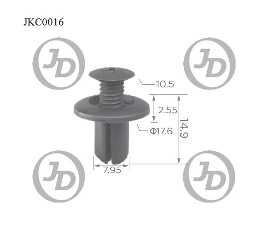 JD JKC0016 Клипса крепежная  аналог KR313