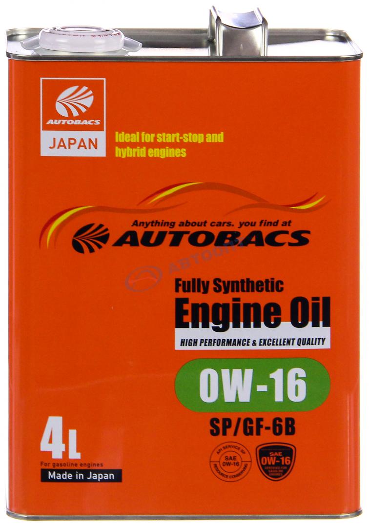 Масло моторное Autobacs ENGINE OIL FS 0W20 [SNGF-5] синтетическое 4л